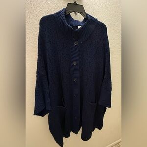 MarlaWynne Midnight Blue Cardigan Sweater